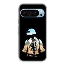 Силиконовый чехол с картинкой "Герой Pubg" на Google Pixel 9 – Пубг мен