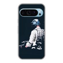 Силиконовый чехол с картинкой "Герой Pubg" на Google Pixel 9 – В экиперовке
