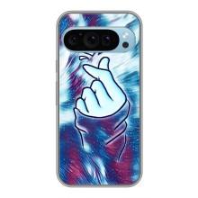 Чехол с принтом для Google Pixel 9 (AlphaPrint - Знак сердечка)