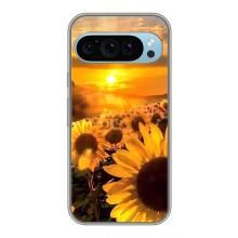 Чохол з Квітами для Google Pixel 9 (поле соняшників)