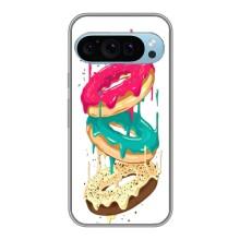 Чехол с изображением  вкусной еды для Google Pixel 9 – Сочные пончики
