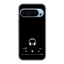 Чехол с картинками на черном фоне для Google Pixel 9 – Плеер