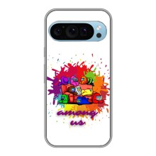 Чехол Амонг Ас для Google Pixel 9 (AlphaPrint) (Яркий АмонгАс)