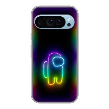 Чехол Амонг Ас для Google Pixel 9 (AlphaPrint) (Яркий скин)