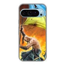 Чехол с картинкой (Патриотический КОЗАК) на Google Pixel 9 – Сильный Козак