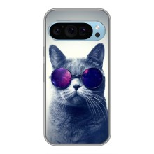 Чехол с принтом для Google Pixel 9 (AlphaPrint) Модные коты (Стильный кот)