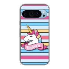 Чехол для Гугл Пиксель 9 - (Единорожки - Новинки) (AlphaPrint) (Unicorn)