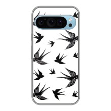 Чехол с птицами на Google Pixel 9 (VPrint) (Ласточки)