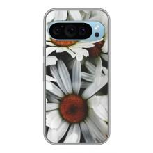 Чехол с ромашками на Google Pixel 9 – Цветы Ромашки