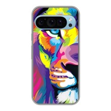 Чехол со Львом для Google Pixel 9 (VPrint) (Яркий Лев)
