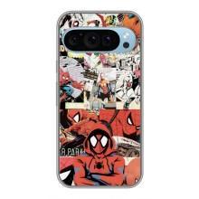 Чехол Супергерой Человека Паука на Google Pixel 9 – Комикс Паука