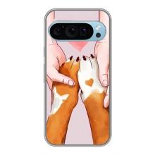 Чохол (ТПУ) Милі песики для Google Pixel 9 – Любов до собак