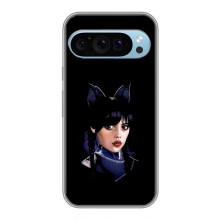 Чехлы Венсдей на Google Pixel 9 Уэнсдей (AlphaPrint) (серьезная Уэнздей)