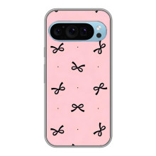 Чехол банты для Google Pixel 9 – Черные бантики