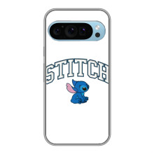 Чехол с принтом Стич на Google Pixel 9 – Стич лого