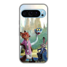 Чехол Зоотрополіс на Google Pixel 9 – Ник Джуди и змея