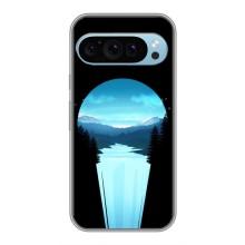 Летний Чехол на Google Pixel 9 – Синий Водопад