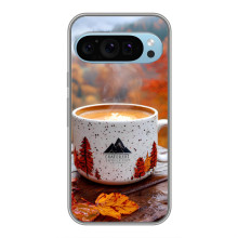Чехол с уникальным дизайном «Осень с кофе» для Google Pixel 9 – Кофе на природе