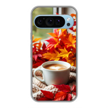 Чехол с уникальным дизайном «Осень с кофе» для Google Pixel 9