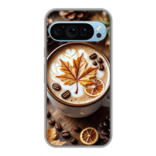 Чехол с уникальным дизайном «Осень с кофе» для Google Pixel 9 – Пряный кофе