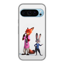 Силіконовий чохол з принтом Зоотрополіс для Google Pixel 9 – Джуді і Нік