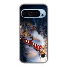 Силиконовый бампер на рождество для Google Pixel 9 – Поезд