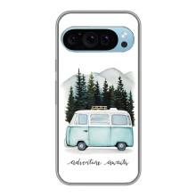 Силиконовый бампер с картинкой машины на Google Pixel 9 – Домик на колесах