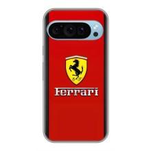 Силиконовый бампер с картинкой машины на Google Pixel 9 – Ferrari Logo