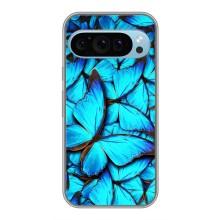 Силиконовый бампер с картинкой животных для Google Pixel 9 (Крылья бабочек)
