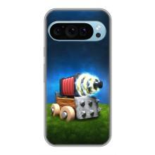 Силиконовый Чехол (атрибутика Клеш Роял) для Google Pixel 9 – Пушка