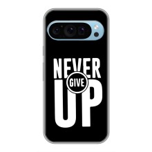 Силиконовый Чехол на Google Pixel 9 с картинкой Nike – Never Give UP