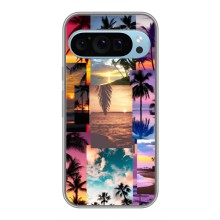 Силиконовый чехол с КАРТИНКАМИ лето для Google Pixel 9 (AlphaPrint) (Летний отпуск)
