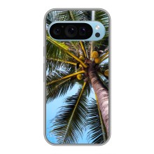 Силиконовый чехол с КАРТИНКАМИ лето для Google Pixel 9 (AlphaPrint) (Пальма)