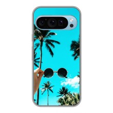 Силиконовый чехол с КАРТИНКАМИ лето для Google Pixel 9 (AlphaPrint) (Взгляд лето)