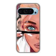 Силіконовый Чохол на Google Pixel 9 з картинкой Модных девушек – Дівчина та вії