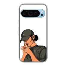 Силіконовый Чохол на Google Pixel 9 з картинкой Модных девушек – У зеленому