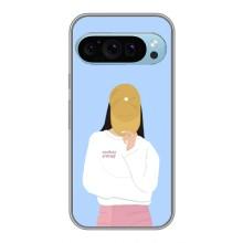 Силіконовый Чохол на Google Pixel 9 з картинкой Модных девушек – Жовта кепка