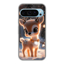 Яркий чехол для Google Pixel 9 с Зимними Оленятами – Оленёнок