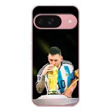 Чехлы для Google Pixel 9A (Leo чемпион) (AlphaPrint) (Кубок Месси)