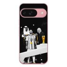 Чехлы для Google Pixel 9A (Leo чемпион) (AlphaPrint) (Месси в накидке)