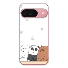 Чохли з зображенням різних тварин на Google Pixel 9A (Здивовані ведмедики)