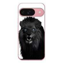 Чехлы с картинками животных Google Pixel 9A (Черный ЛЕВ)
