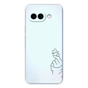 Чохол (Знак сердечка) для Google Pixel 9A – Сердечко на блакитному