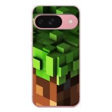 Чехол Майнкрафт на Google Pixel 9A (AlphaPrint) Minecraft (текстура Майнкрафт)