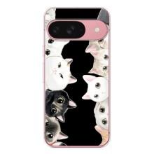 Чехол на Пиксель 9А с Котами (VPrint) (Взгляд котов)