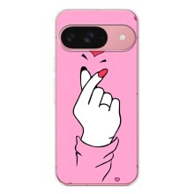 Чехол с принтом для Google Pixel 9A (AlphaPrint - Знак сердечка)