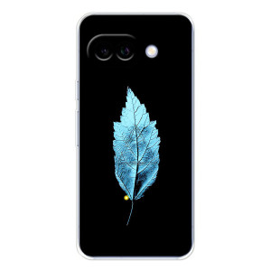Чехол с картинками на черном фоне для Google Pixel 9A – Листочек