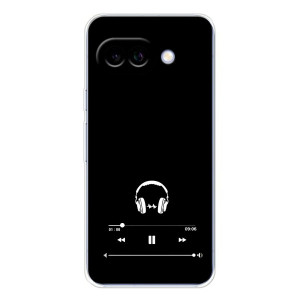 Чехол с картинками на черном фоне для Google Pixel 9A – Плеер