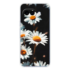 Чохол з ромашками на Google Pixel 9A – Білі ромашки