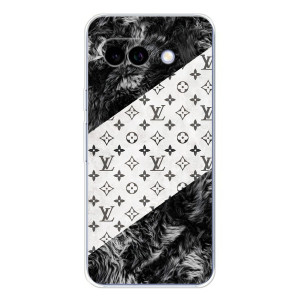 Чехол Стиль Louis Vuitton на Google Pixel 9A – LV на белом